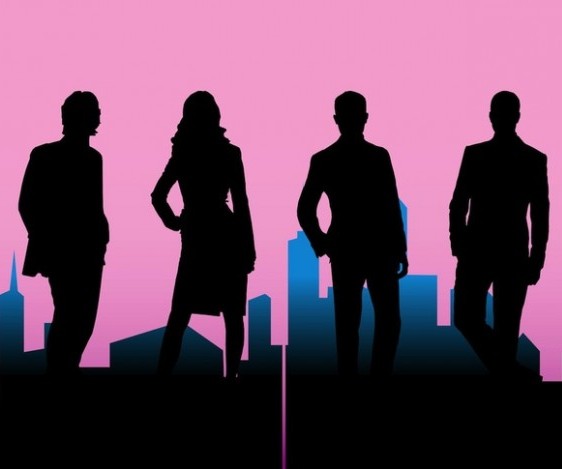 business people silhouettes with cityscape 21 67101011